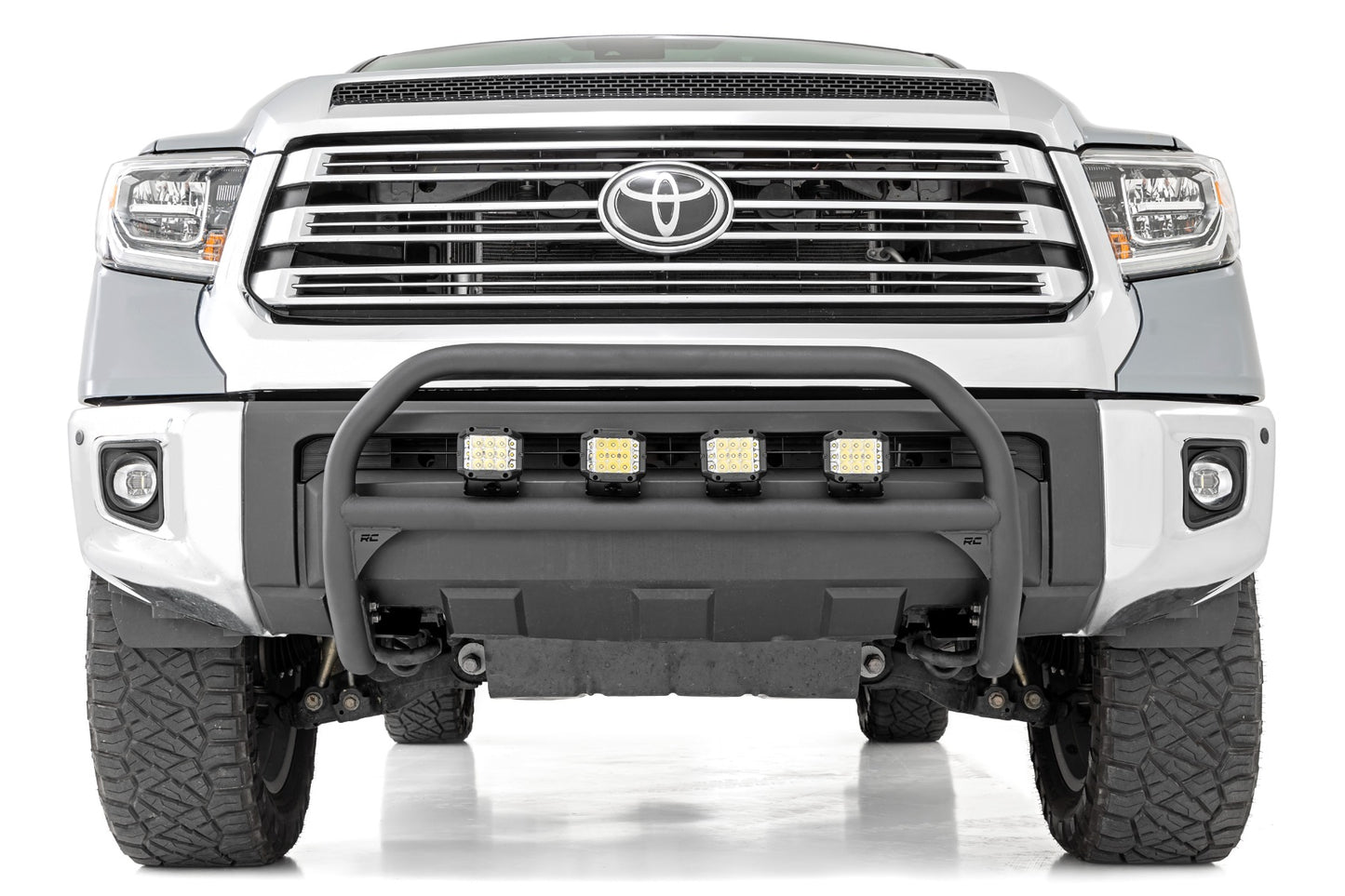 Rough Country Nudge Bar 20 Inch Black Series Single Row LED 07-21 Toyota Tundra