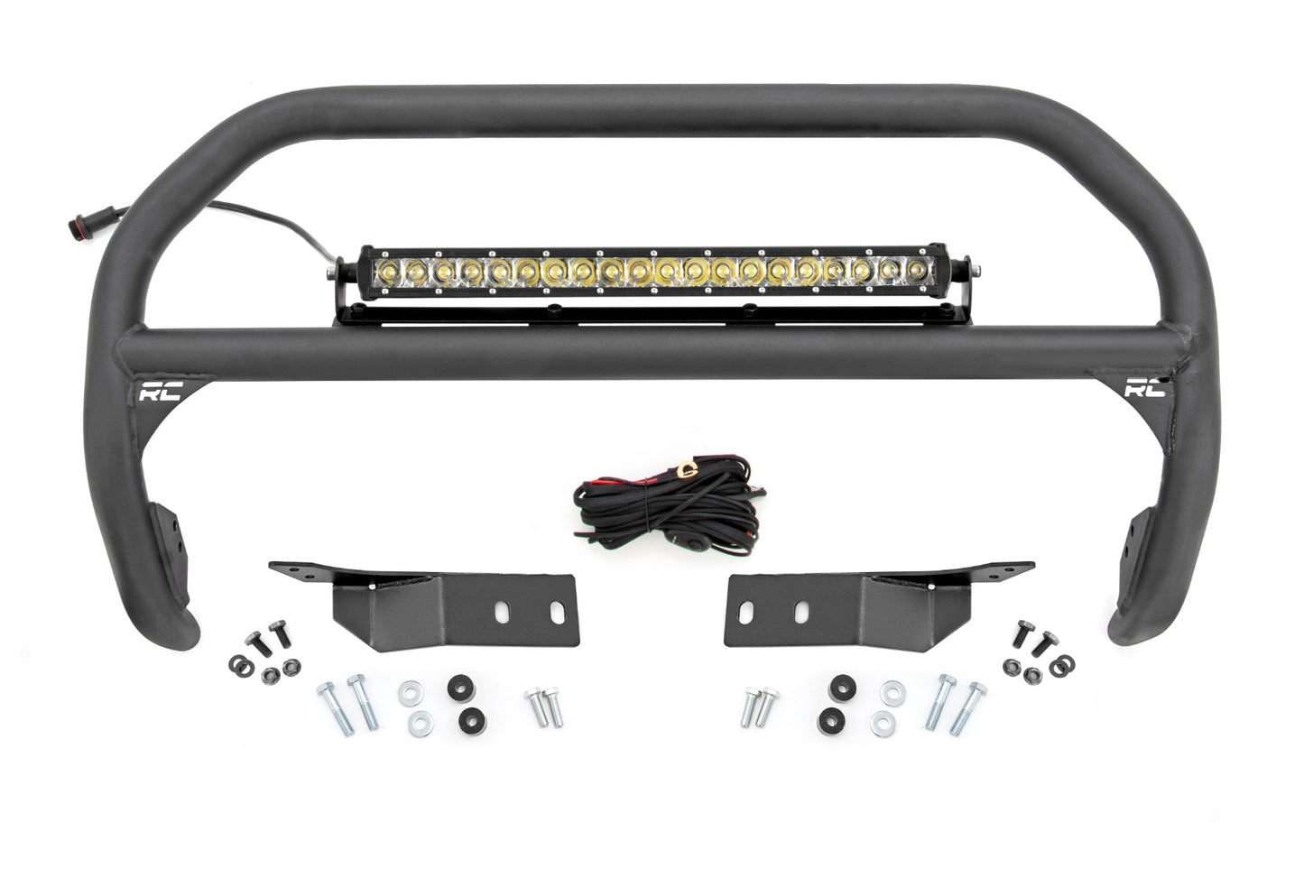 Rough Country Nudge Bar 20 Inch Chrome Series Single Row LED 07-21 Toyota Tundra