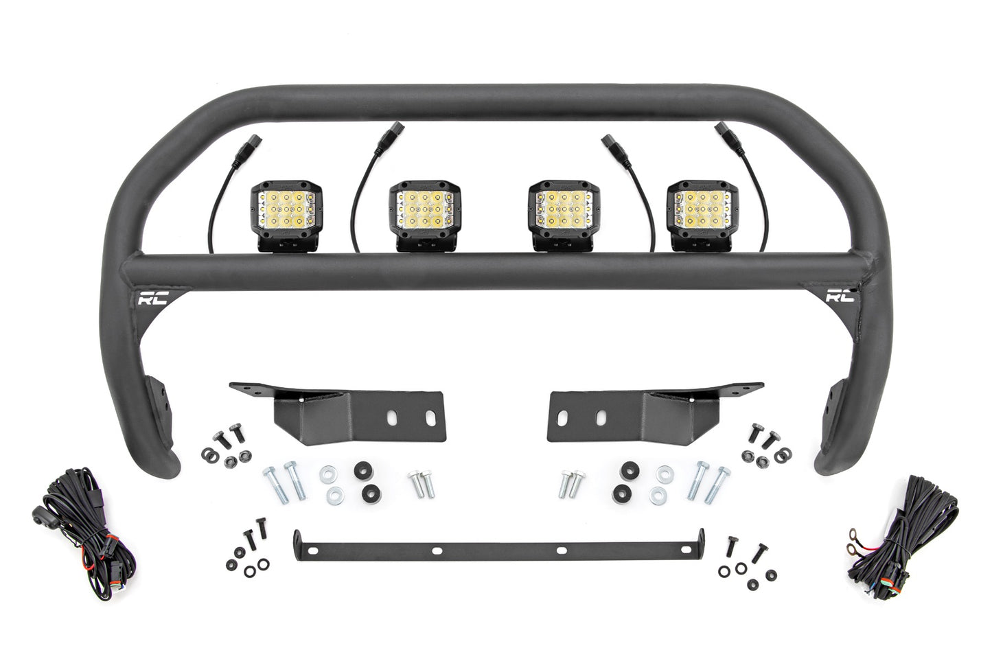 Rough Country Nudge Bar 3 Inch Wide Angle Led (x4) 07-21 Toyota Tundra