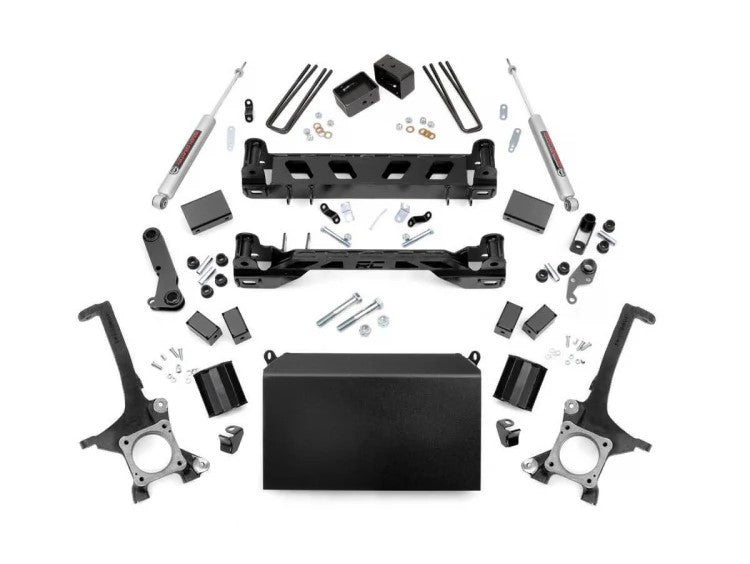 Rough Country 4 Inch Toyota Suspension Lift Kit w/N3 Shocks 16-20 Tundra 4WD/2WD