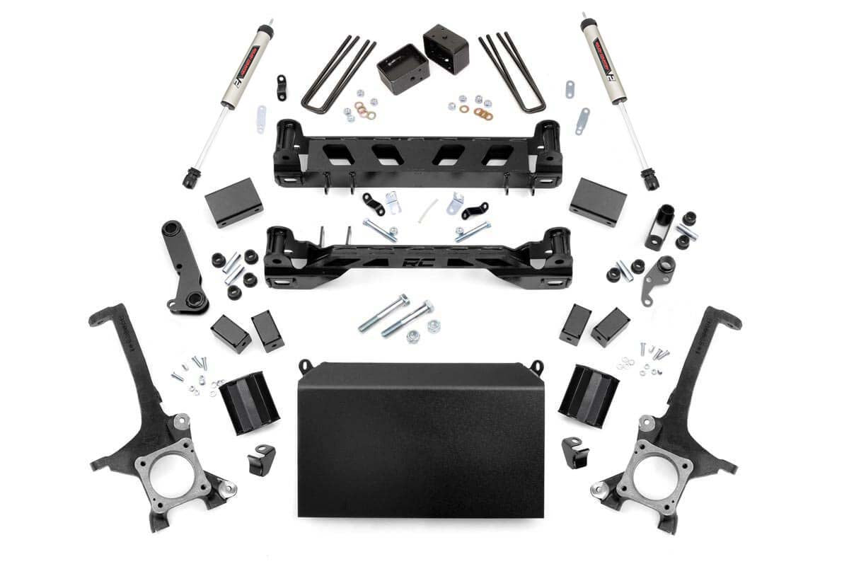 Rough Country 4 Inch Toyota Suspension Lift Kit w/V2 Shocks 16-20 Tundra 4WD/2WD