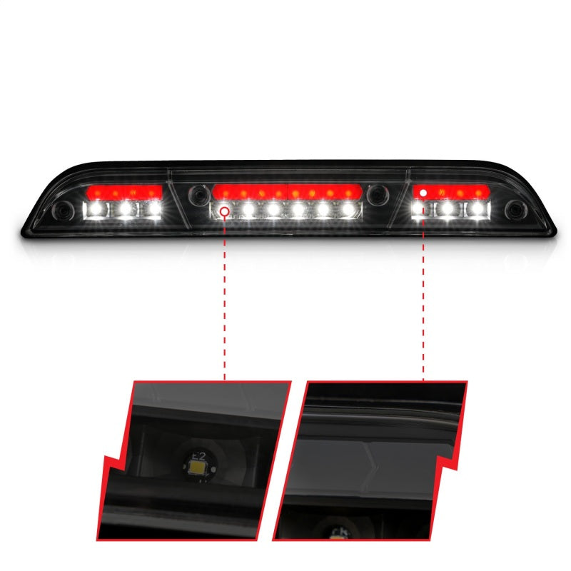 ANZO FORD F-150 15-23 / FORD F-250/F-350/F-450 17-22 / RANGER 19-23 W/O Camera LED Third Brake Light - Black Housing/Smoke Lens