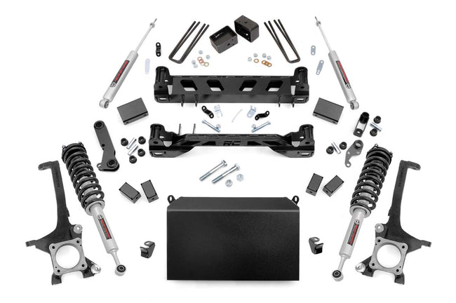 Rough Country 6 Inch Toyota Suspension Lift Kit Lifted N3 Struts And Shocks 16-21 Tundra 4WD/2WD