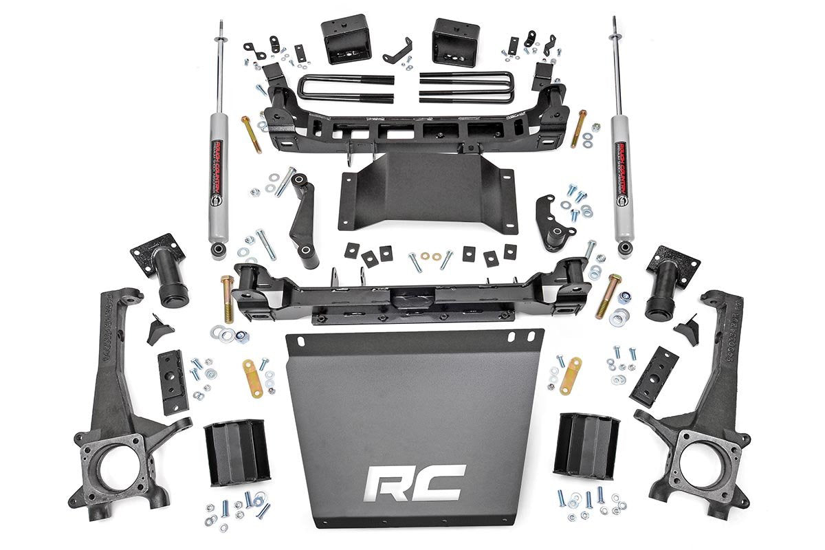 Rough Country 6 Inch Toyota Suspension Lift Kit With Front Spacers Rear N3 Shocks 16-23 Tacoma 4WD/2WD