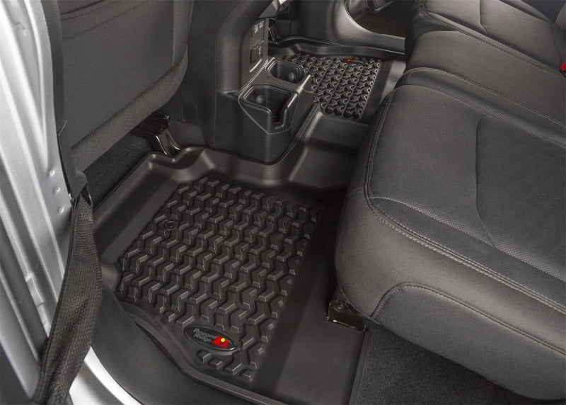 Rugged Ridge Floor Liner Rear Black 2018-2020 Jeep Wrangler JL 4 Dr