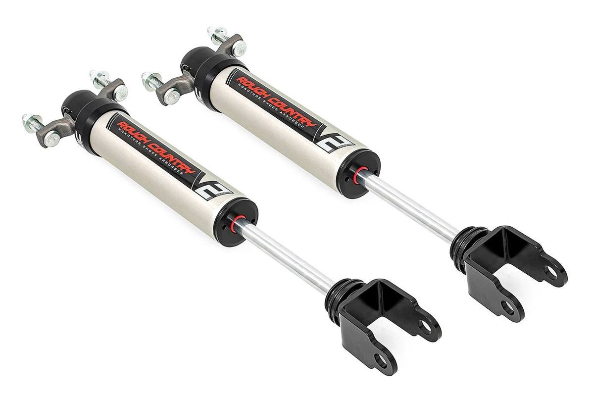 Rough Country Silverado/Sierra 2500/3500 HD 11-19 V2 Front Shocks Pair 3.5-4.5 Inch