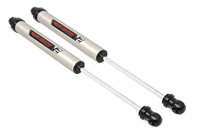 Rough Country 99-04 Ford F-250/F-350 Super Duty 4WD V2 Front Monotube Shocks Pair 7-8 Inch