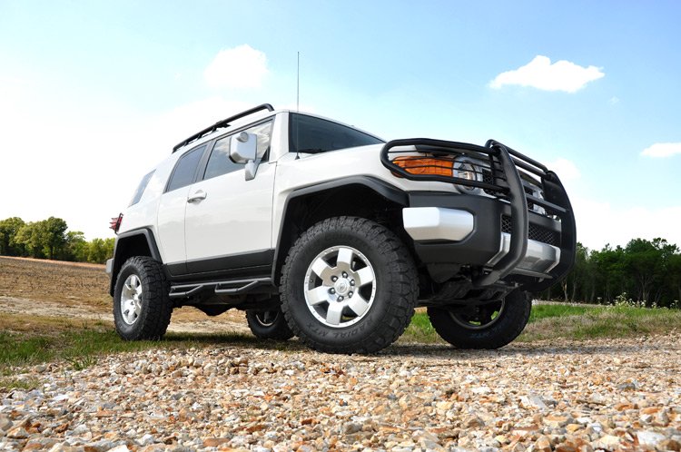 Rough Country 3 Inch Toyota Suspension Lift Kit Coil Spring Spacers 07-14 FJ Cruiser 4WD/2WD Red