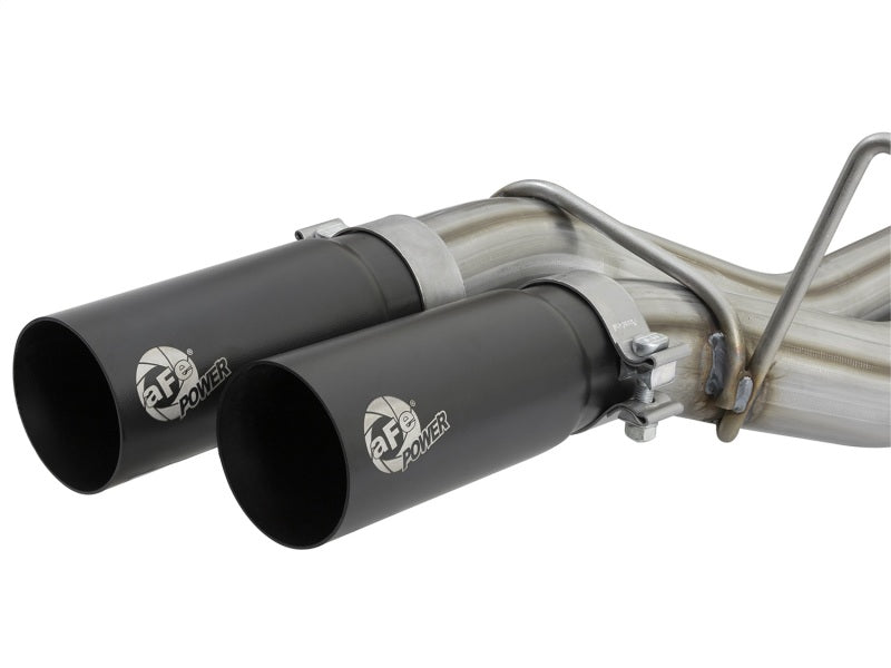 aFe POWER Rebel Series 3in 409 SS Cat Back Exhaust w/ Black Tips 17 Ford Raptor V6-3.5L