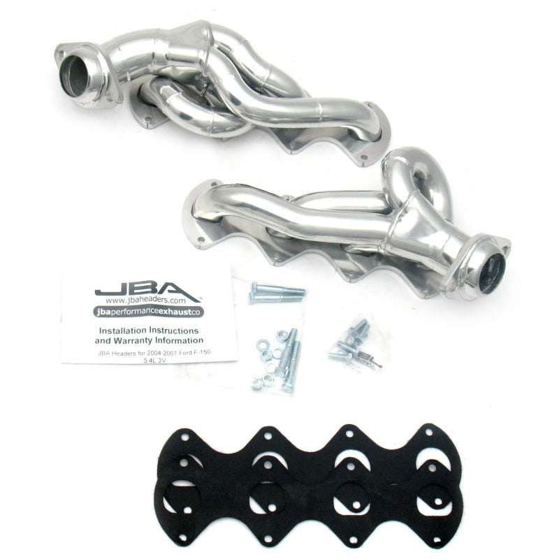 JBA 05-10 Ford F-Series 5.4L 3V 1-5/8in Primary Silver Ctd Cat4Ward Header