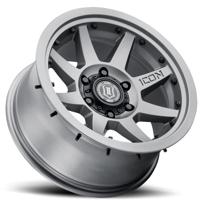 ICON Rebound Pro 17x8.5 6x5.5 25mm Offset 5.75in BS 93.1mm Bore Titanium Wheel