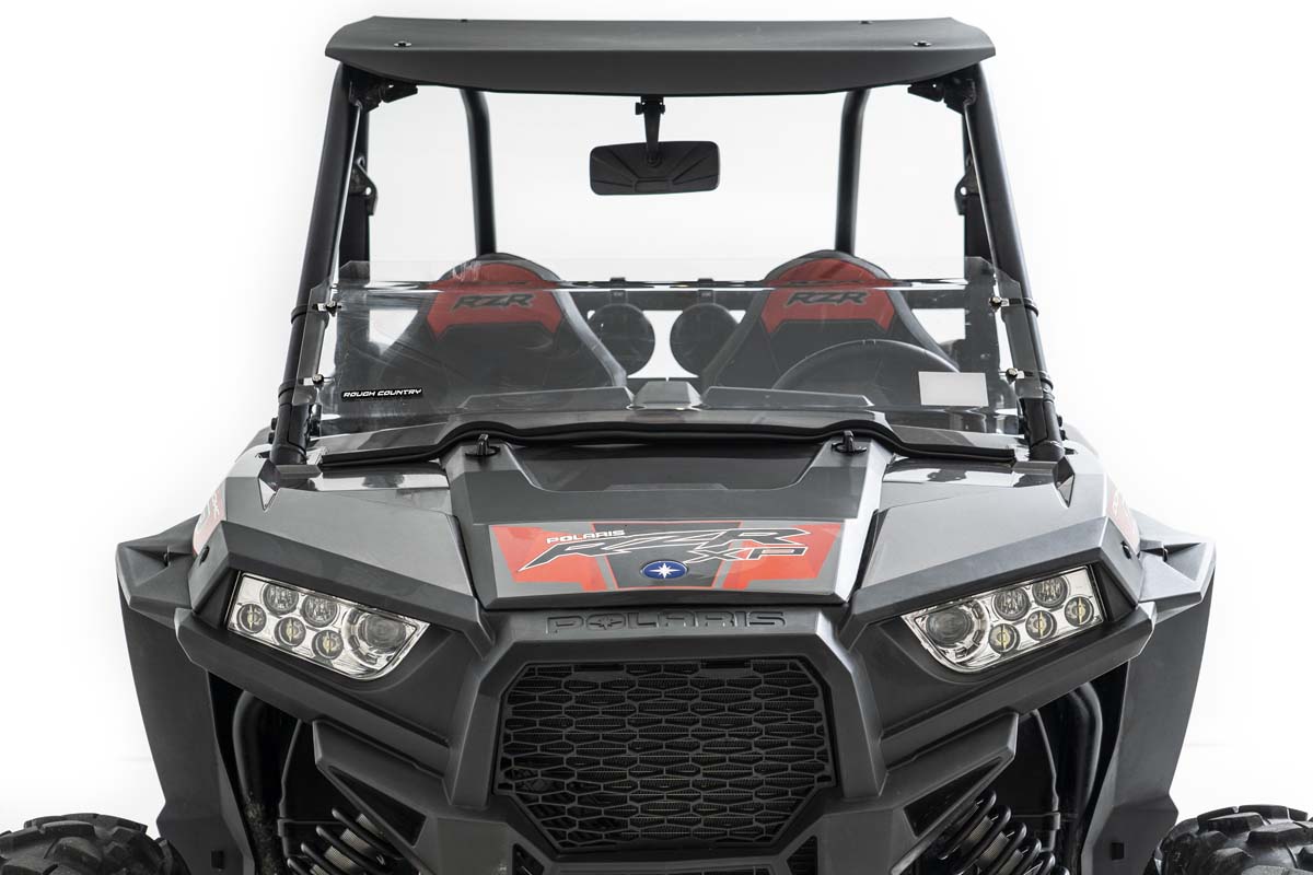 Rough Country Polaris Half Windshield For 15-Pres RZR 900/1000S/14-18 RZR 900/1000XP