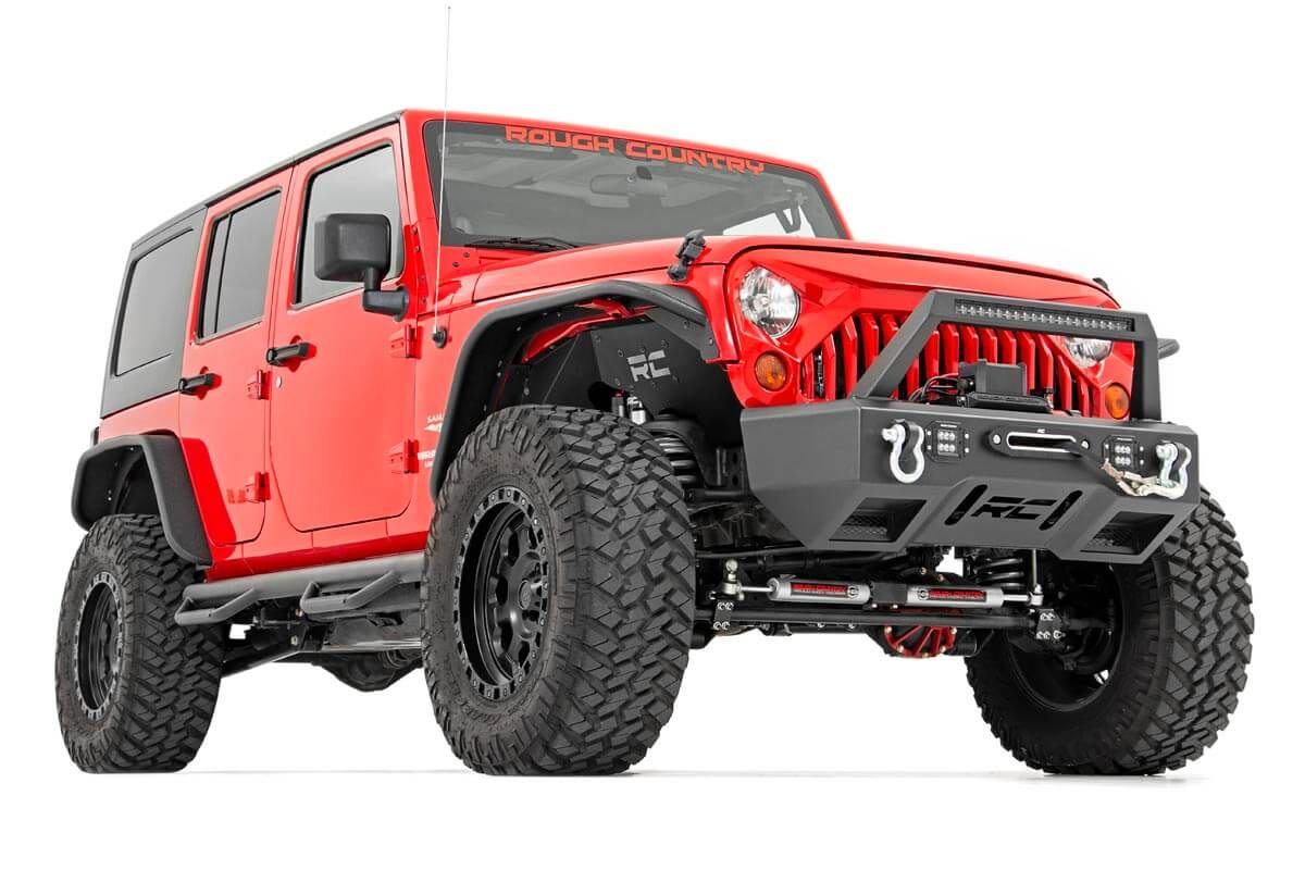 Rough Country 4.0 Inch Jeep Long Arm Suspension Lift Kit 12-18 Wrangler JK 4-door
