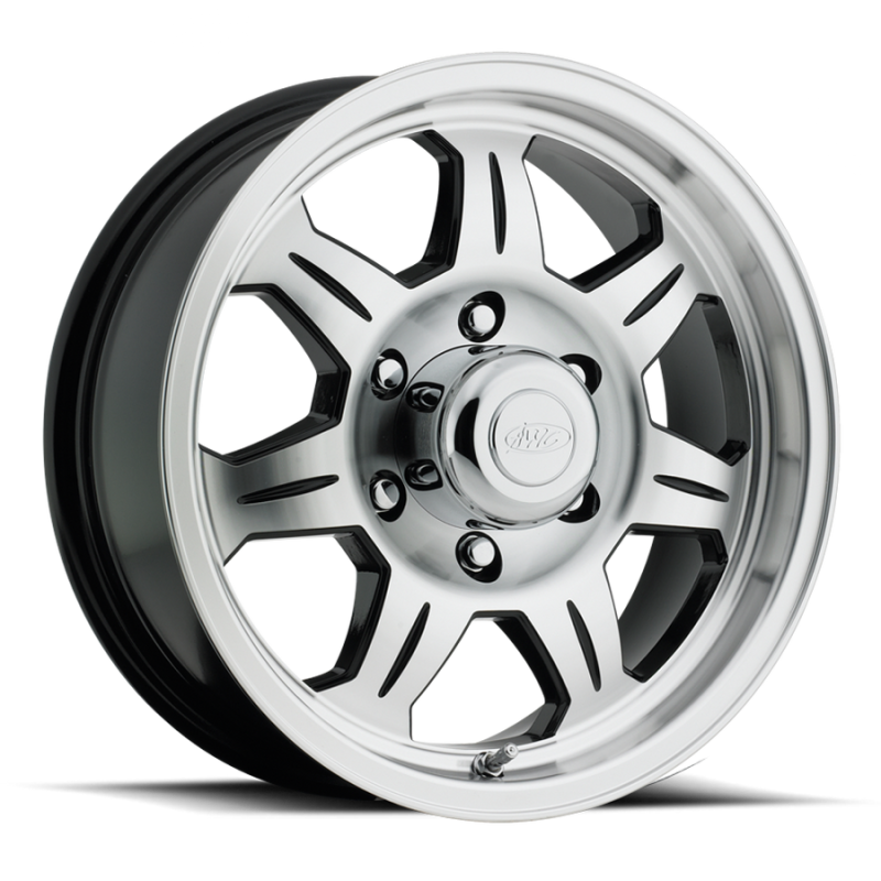 Raceline 870 Element 16x6in 8x165.1 BP 0mm Offset 4.90mm Bore - Black & Machined Wheel