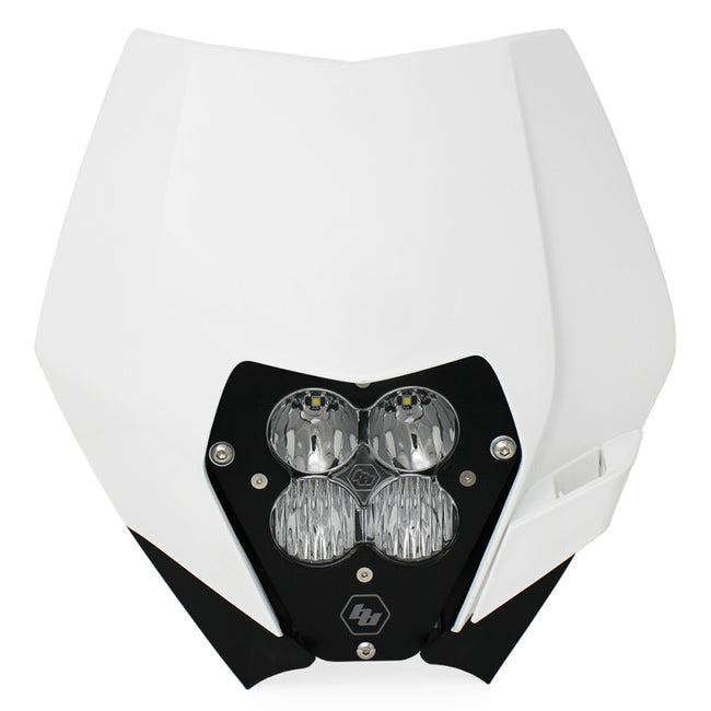 Baja Designs 08-13 KTM Headlight Kit DC w/Headlight Shell White XL Pro Series
