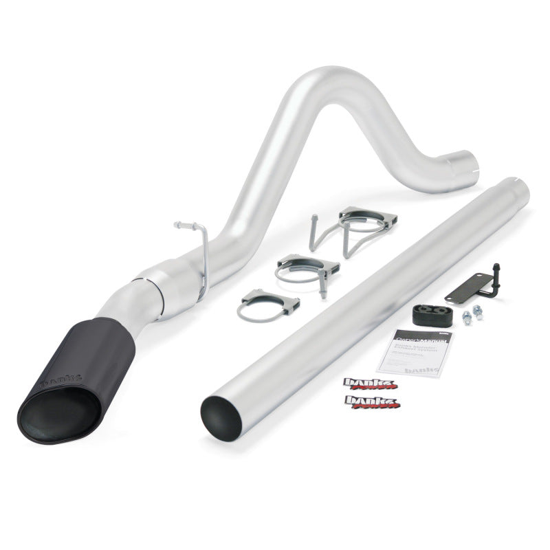 Banks Power 08-10 Ford 6.4 ECSB/CCSB (SWB) Monster Exhaust System - SS Single Exhaust w/ Black Tip