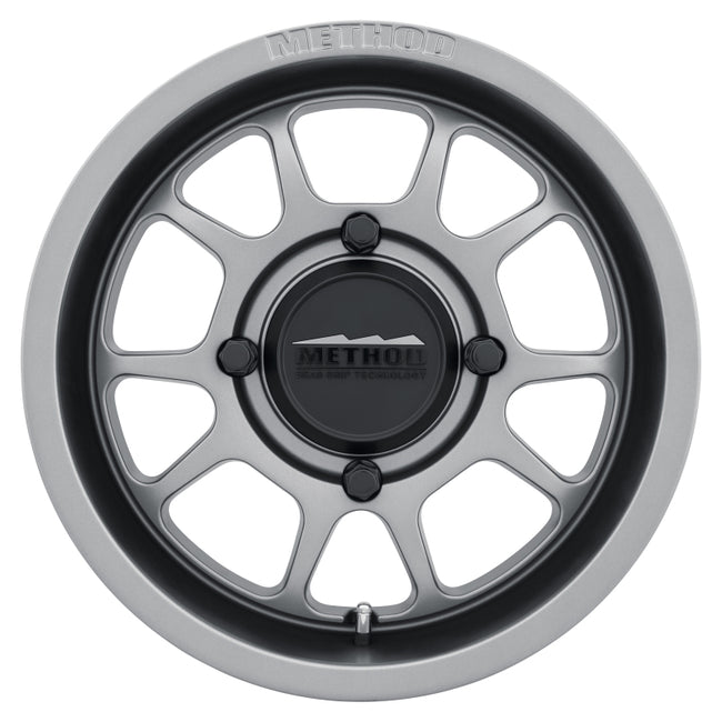 Method MR409 Bead Grip 15x7  4+3 13mm Offset  4x156  132mm CB Steel Grey Wheel