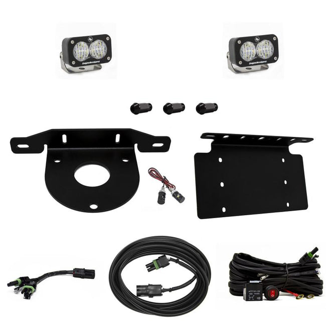 Baja Designs 2021+ Ford Bronco Dual S2 Sport W/C Reverse Kit w/Lic Plate With Toggle Switch