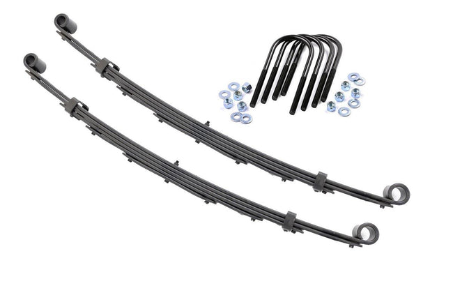 Rough Country Front Leaf Springs 4 Inch Lift Pair 69-72 GMC Half-Ton Suburban 4WD