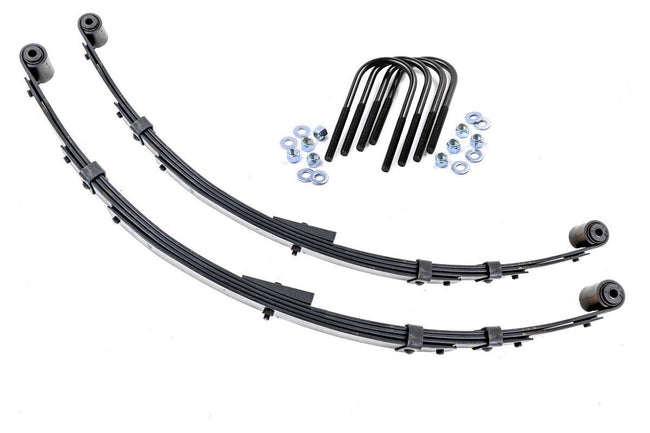 Rough Country Rear Leaf Springs 4 Inch Lift Pair 87-95 Jeep Wrangler YJ 4WD