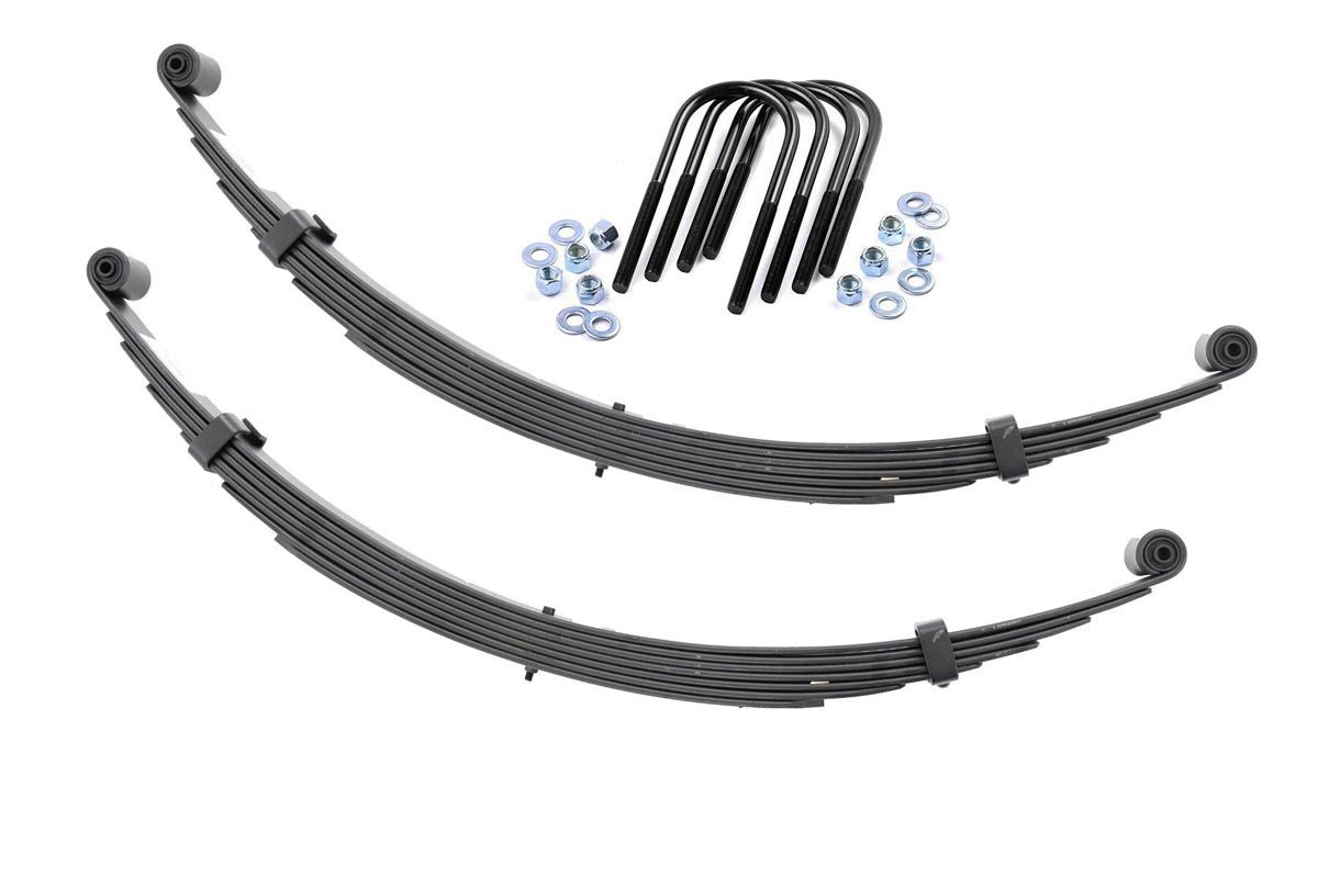 Rough Country Front Leaf Springs 2.5 Inch Lift Pair 71-80 International Scout II