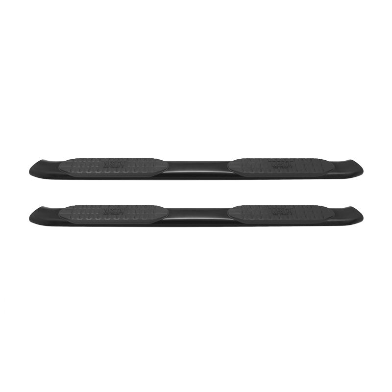 Westin 2007-2013 Chevy Silverado 1500 Crew Cab PRO TRAXX 5 Oval Nerf Step Bars - Black