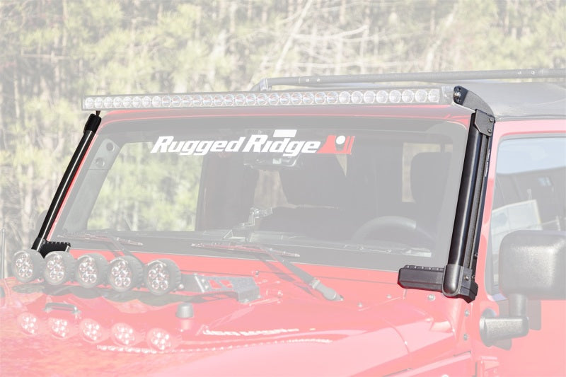 Rugged Ridge 07-18 Jeep Wrangler JK Elite Fast Track Windshield Light –  Strapt Performance Diesel And Offroad