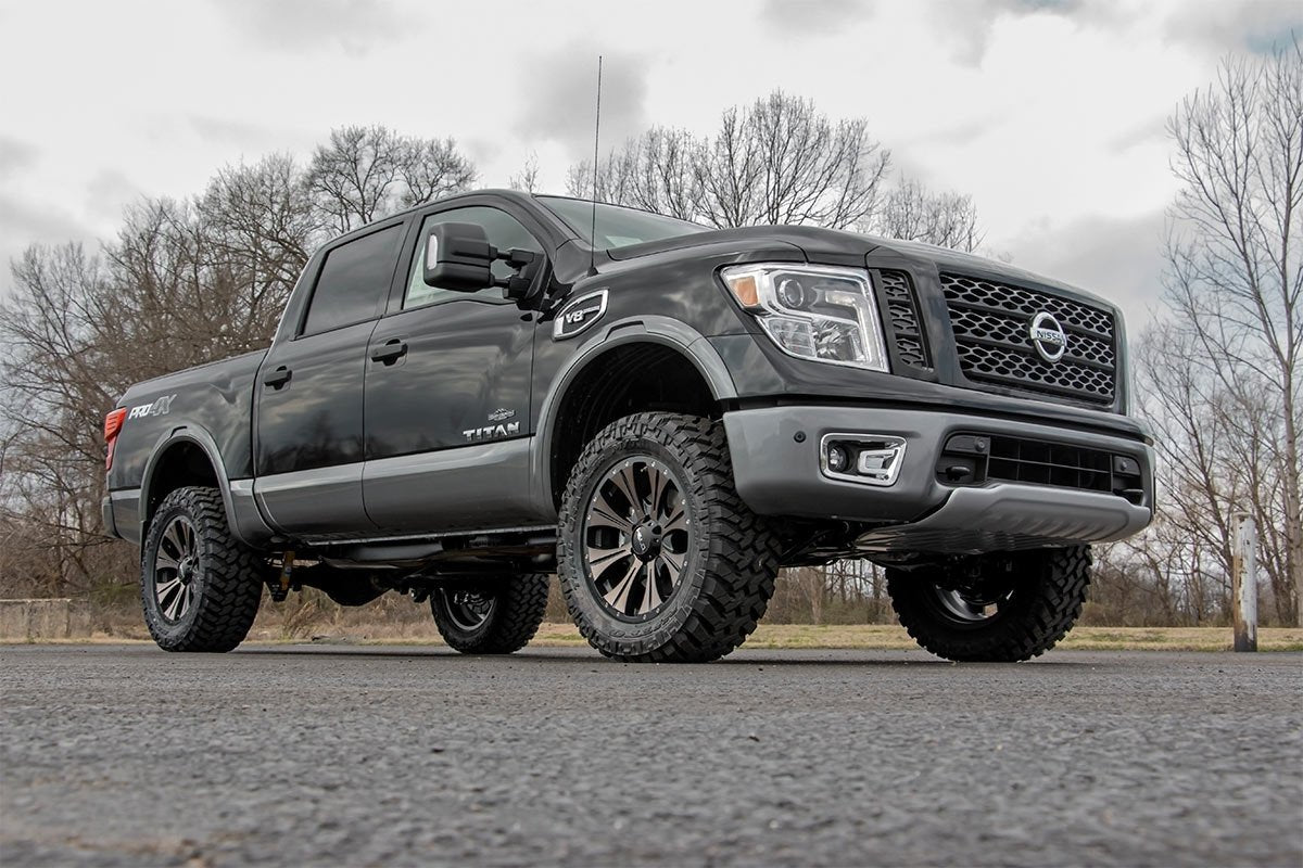 Rough Country 3 Inch Nissan Bolt-On Lift Kit No Struts. Rear N3 Shocks 04-20 Titan 2WD/4WD