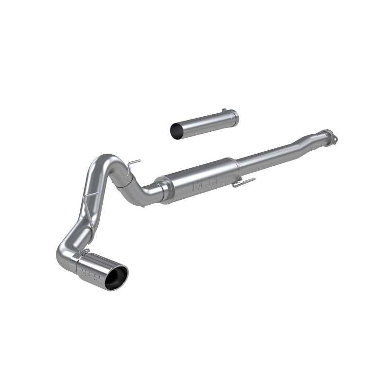 MBRP 2021+ Ford F150 2.7L/3.5L/5.0L 4" T409 Stainless Stainless Steel Cat-Back - RACE VERSION