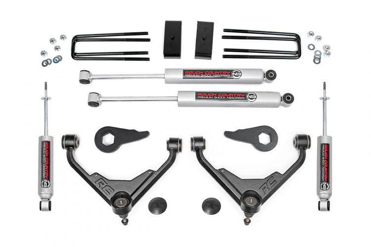 Rough Country 3 Inch Suspension Lift Kit 01-10 2500/ 3500 PU/SUV 2WD/4WD FT RPO