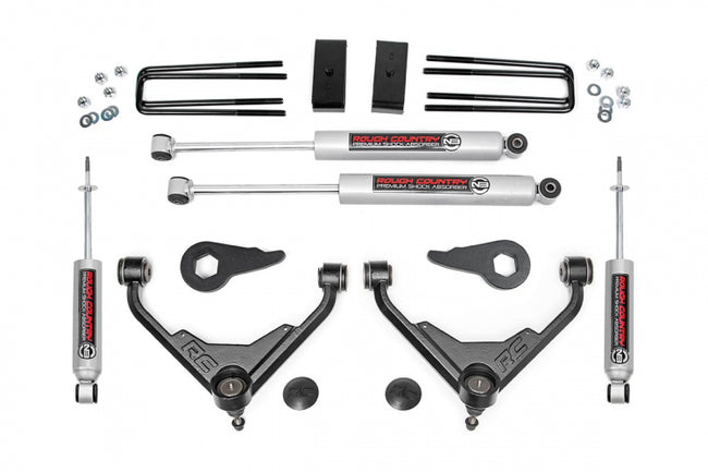 Rough Country 3 Inch Suspension Lift Kit 01-10 2500/ 3500 PU/SUV 2WD/4WD FT RPO