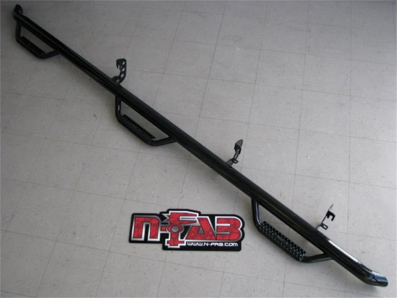 N-Fab Nerf Step 99-16 Ford F-250/350 Super Duty SuperCab 8ft Bed - Gloss Black - Bed Access - 3in