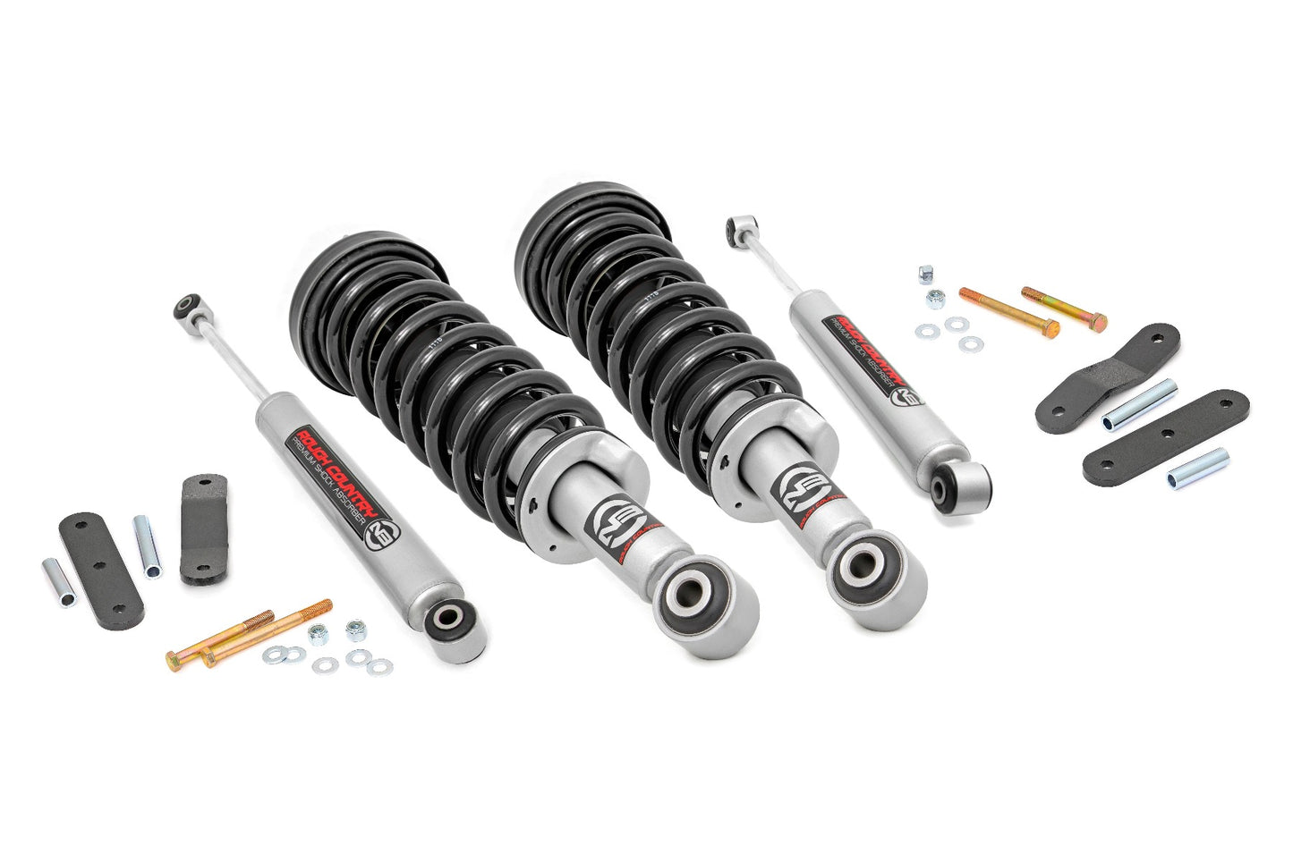 Rough Country 2.5 Inch Nissan Suspension Lift Kit w/ N3 Struts For 05-25 Frontier