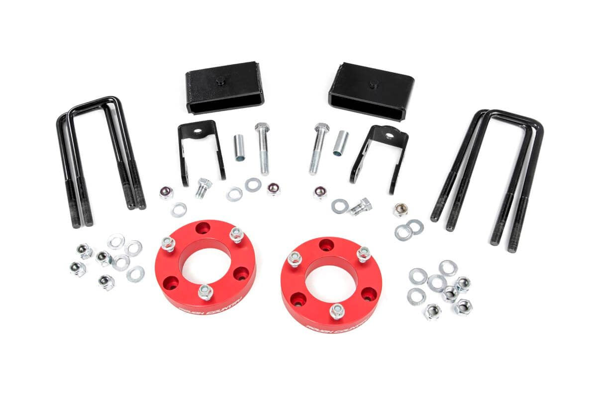 Rough Country 2 Inch Leveling Lift Kit Red 16-20 Titan XD 2WD/4WD