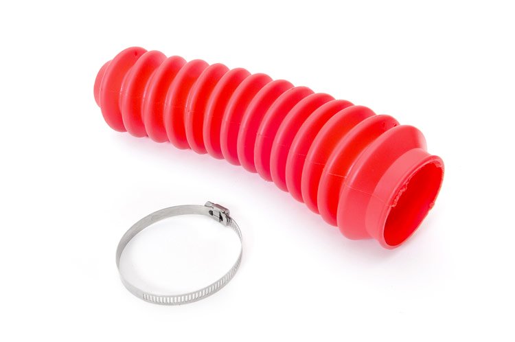 Rough Country Shock Boot Red Polyurethane Includes Stainless Steel Boot Clamp