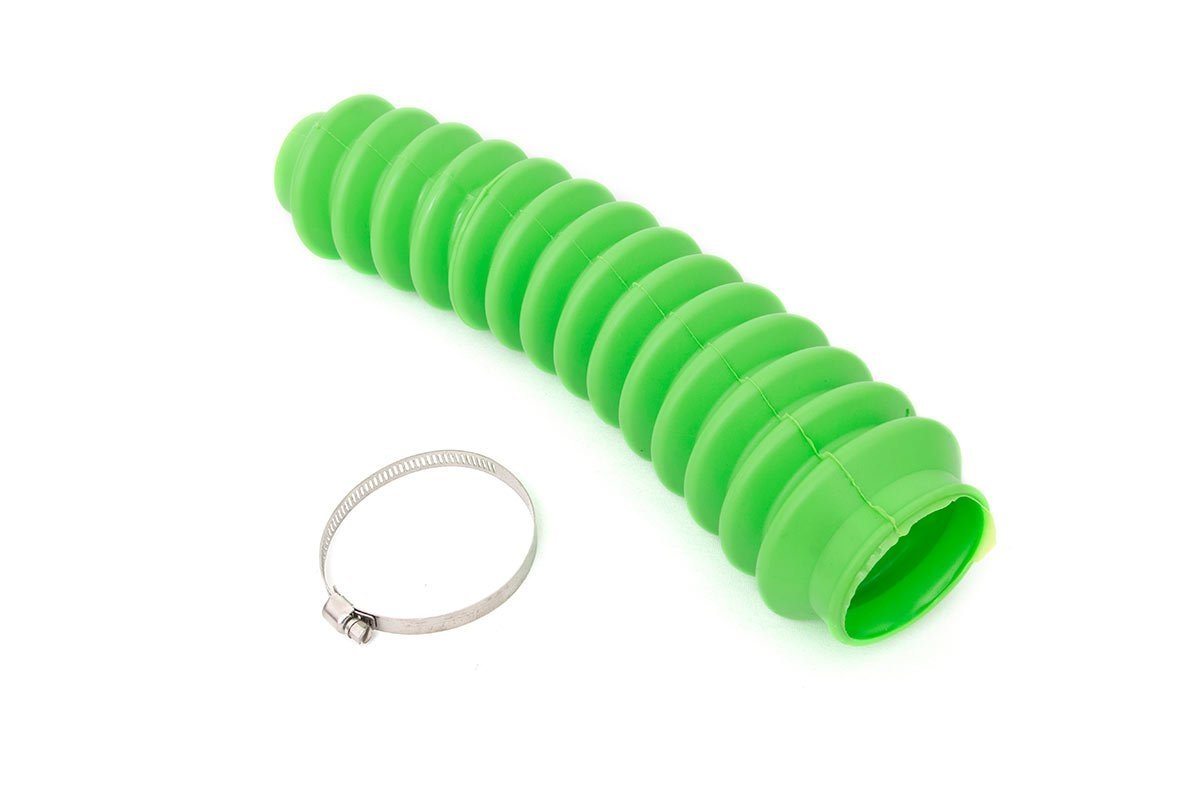Rough Country Shock Boot Neon Green Polyurethane Includes Stainless Steel Boot Clamp