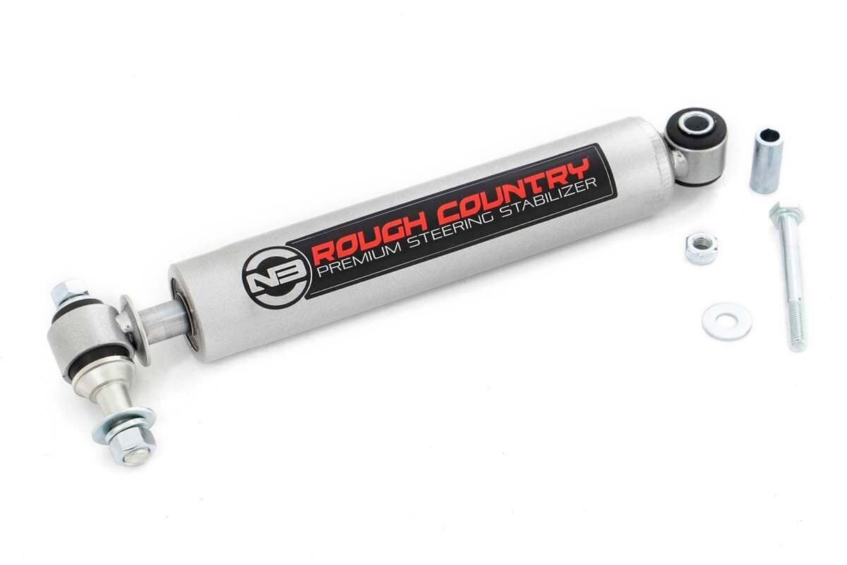 Rough Country Jeep Steering Stabilizer TJ, YJ, WJ, ZJ, XJ