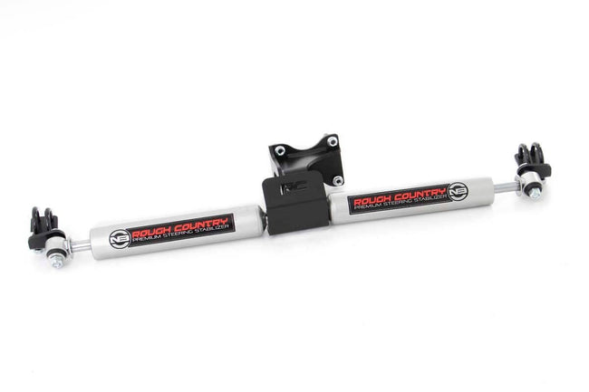 Rough Country Jeep N3 Dual Steering Stabilizer 07-18 Wrangler JK