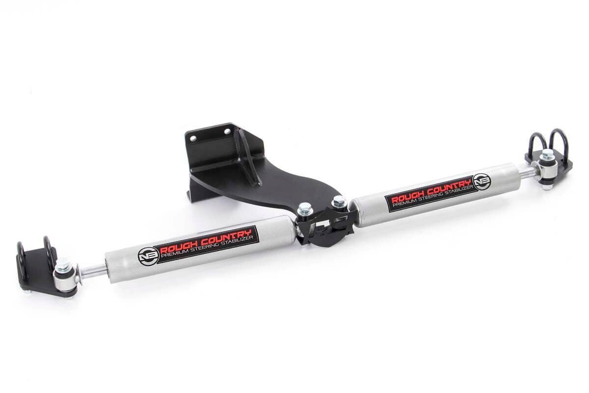 Rough Country Dodge Dual Steering Stabilizer 14-24 RAM 2500/3500