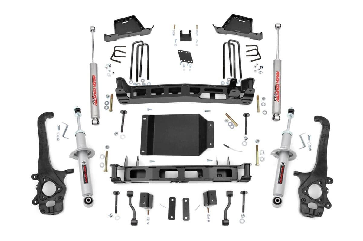 Rough Country 6 Inch Nissan Suspension Lift Kit Lifted N3 Struts 04-15 Titan 4WD