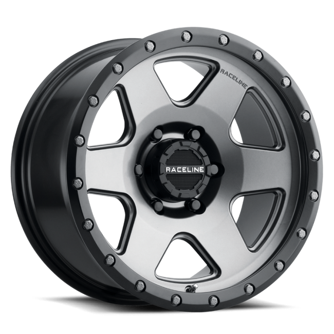 Raceline 946G Boost 17x9in 5x114.3 BP 0mm Offset 83.82mm Bore - Gunmetal Wheel