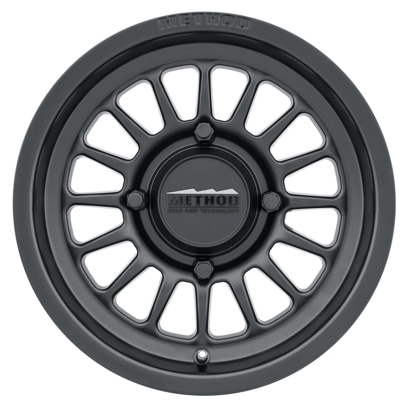 Method MR411 Bead Grip 15x7 5+2 38mm Offset 4x136 106.25mm CB Matte Black Wheel