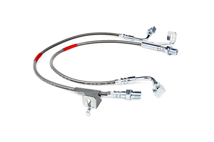 Rough Country Extended Front Stainless Steel Brake Lines 87 PU/87-91 SUV