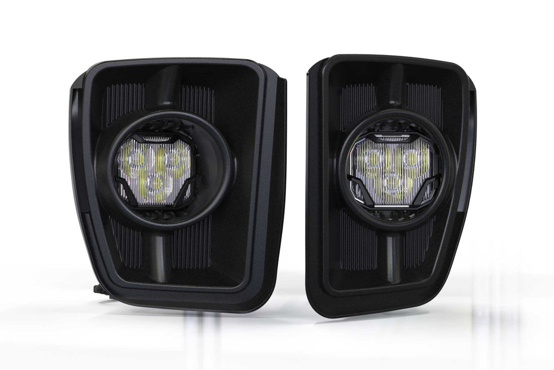 Morimoto 13-18 Ram 1500 4Banger HXB Fog Pocket LED Light Kit, For Vertical Fog Pockets, Yellow