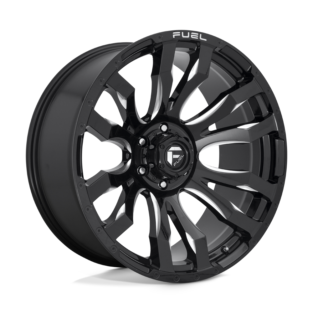 Fuel Off Road Blitz 20x9 +20mm Offset 8x170 125.10mm CB GLOSS BLACK MILLED EDGE
