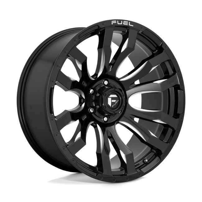 Fuel Off Road Blitz 20x9 +20mm Offset 8x170 125.10mm CB GLOSS BLACK MILLED EDGE