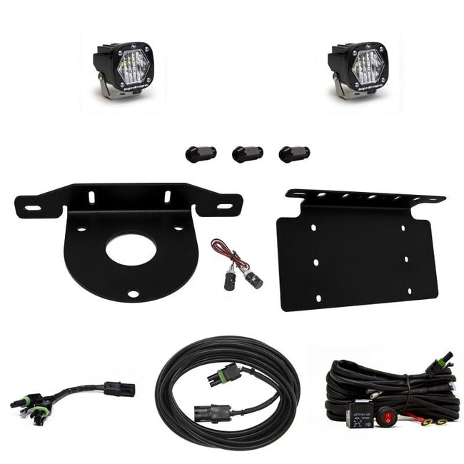 Baja Designs 2021+ Ford Bronco Dual S1 Sport W/C Reverse Kit w/Lic Plate With Toggle Switch