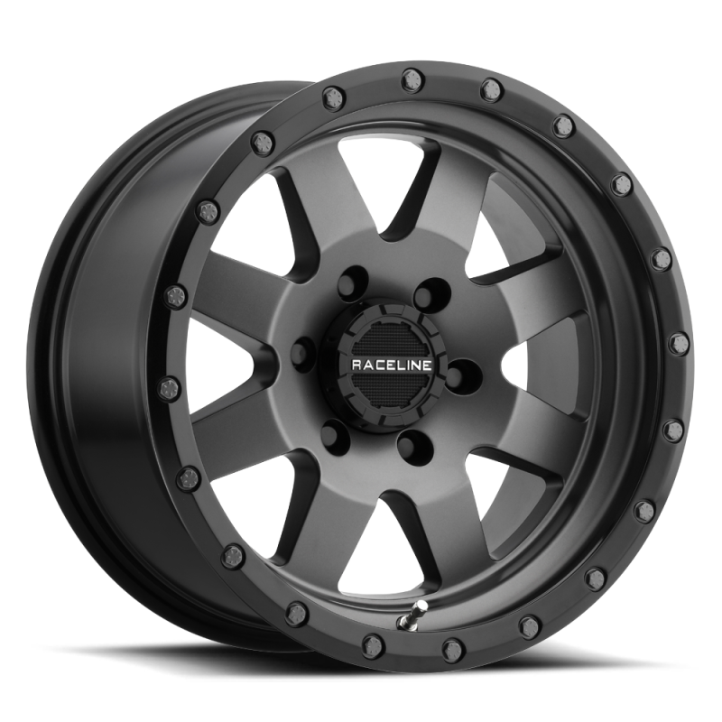 Raceline 935G Defender 14x6in 5x114.3 BP 0mm Offset 3.190mm Bore - Gunmetal Wheel