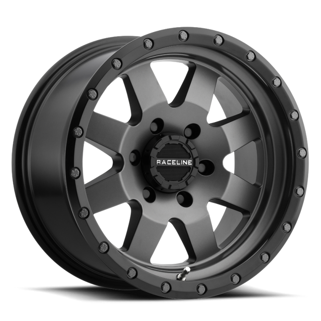 Raceline 935G Defender 14x6in 5x114.3 BP 0mm Offset 3.190mm Bore - Gunmetal Wheel