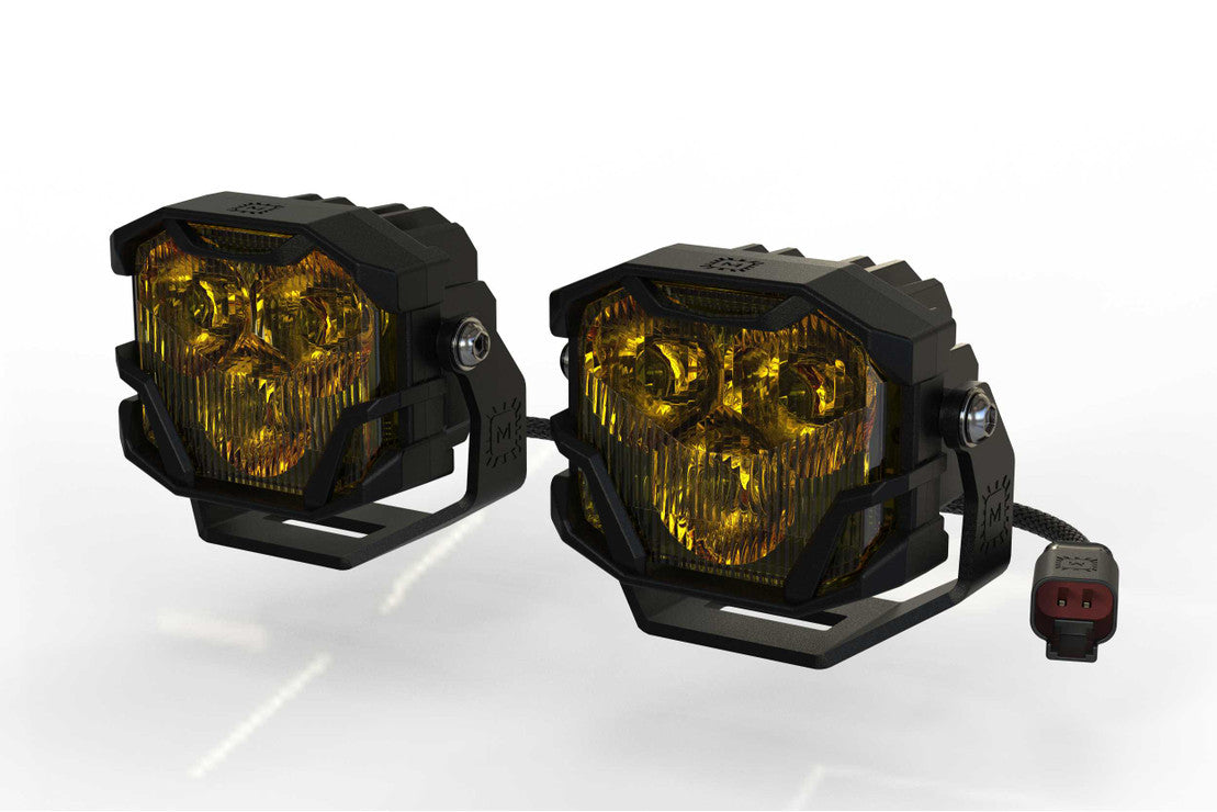Morimoto 4Banger LED Pod HXB Combo Beam, Yellow